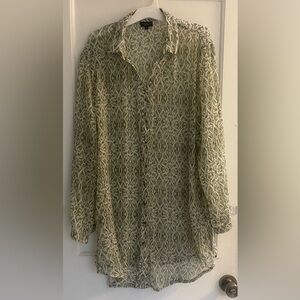 South Beach oversized beach shirt size M